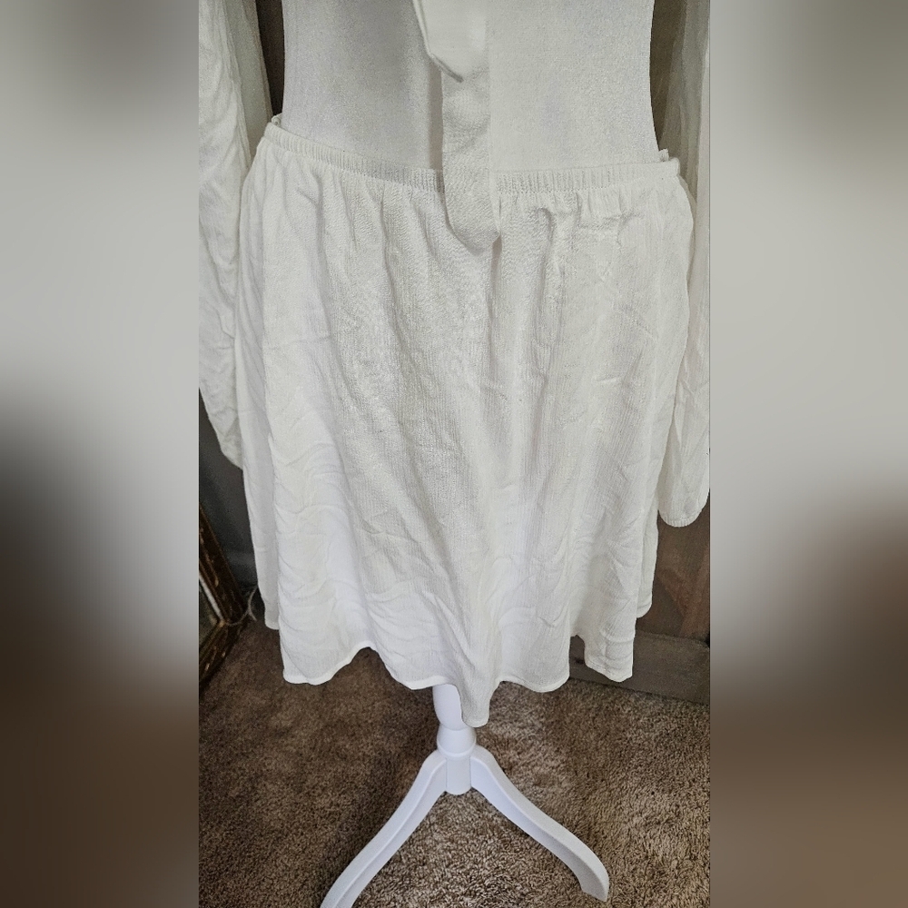 Dippin Daisy’s Marla Dress White Cutout Tie Front Mini Dress NWT XL - Picture 12 of 16